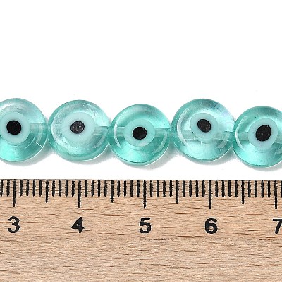 Handmade Evil Eye Lampwork Beads Strands LAMP-G164-10C-01-1