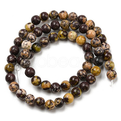 Natural Cherry Blossom Jasper Beads Strands G-C079-A02-03-1