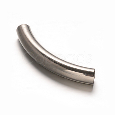 Tarnish Resistant 201 Stainless Steel Tube Beads STAS-D111-53-1