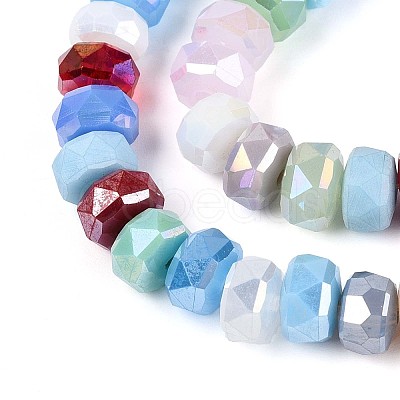 Electroplate Glass Beads Strands EGLA-N022-04A-A01-1