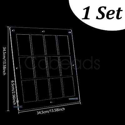 PVC Desktop Sport Card Organizer Holders AJEW-WH0248-918C-1
