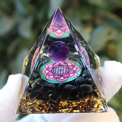 Orgonite Pyramid Resin Energy Generators PW-WG94568-23-1