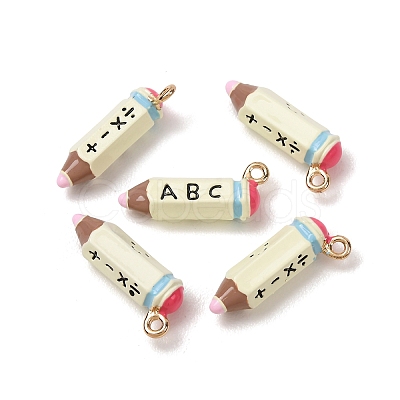 Alloy Enamel Pendants AL-CBAA1B9-03G-01-1