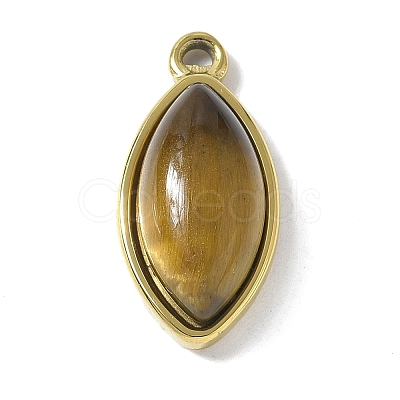 Natural Tiger Eye Pendants STAS-L277-09G-01-1