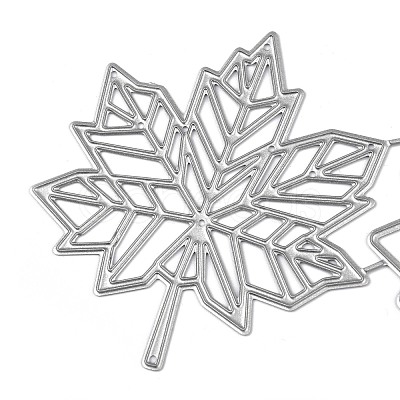 Autumn Theme Maple Leaf Carbon Steel Cutting Dies Stencils DIY-R079-014-1