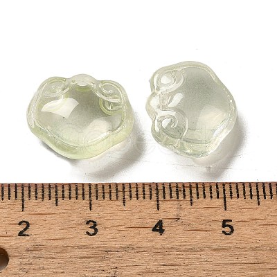 Transparent Glass Pendants GLAA-D025-08E-1