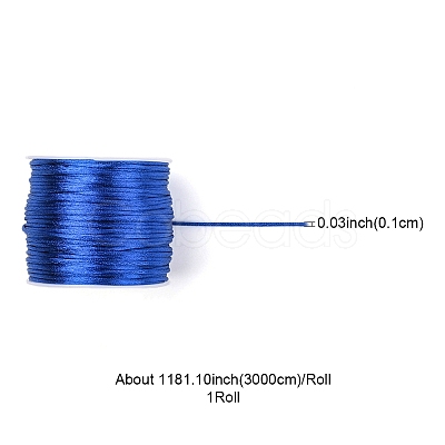 30M Nylon Satin Rattail Cords NWIR-YW0001-04-16-1