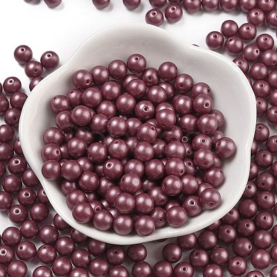 Baking Paint 3/0 Glass Seed Beads SEED-A034-02E-1