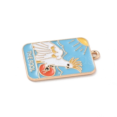 Tarot Alloy Enamel Pendants ENAM-A008-47KCG-01-1