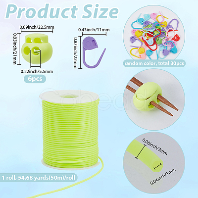 30Pcs Eco-Friendly ABS Plastic Knitting Crochet Locking Stitch Markers Holder IFIN-SC0001-96B-1