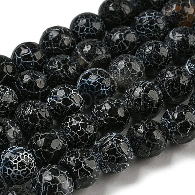 Crackle Agate Beads Strands G-A003-1-1