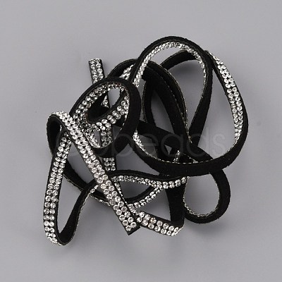 Flat Faux Suede Ribbon LW-WH0006-04-1
