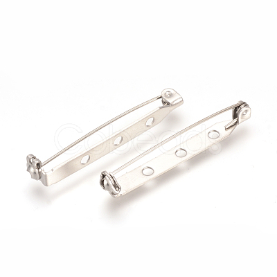 Tarnish Resistant 304 Stainless Steel Pin Brooch Back Bar Findings X-STAS-Q184-04-1
