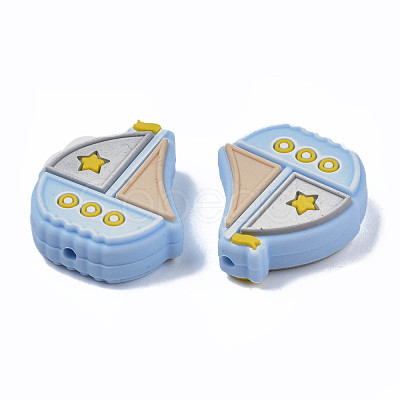 Food Grade Eco-Friendly Silicone Focal Beads SIL-N002-12C-1