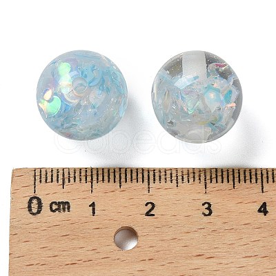 Transparent Resin with Paillette Beads RESI-G110-01A-1