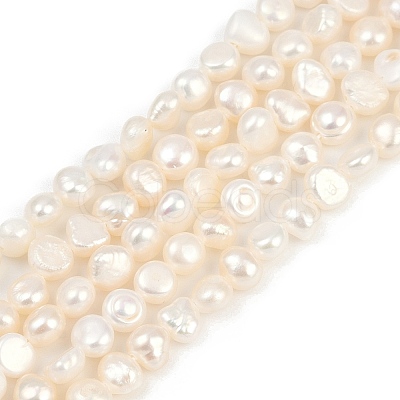 Natural Cultured Freshwater Pearl Beads Strands PEAR-P064-19G-06A-1