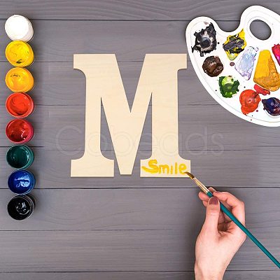 Letter Unfinished Wood Blank Cutouts DIY-ZX040-01M-1