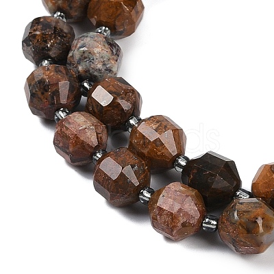 Natural Jasper Beads Strands G-O201B-140G-1