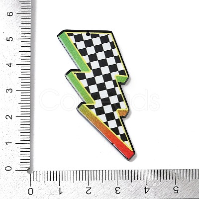 Double-side Printed Opaque Acrylic Pendants FIND-D283-09E-1