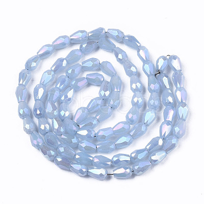 Electroplate Glass Beads Strands EGLA-S194-02A-B03-1