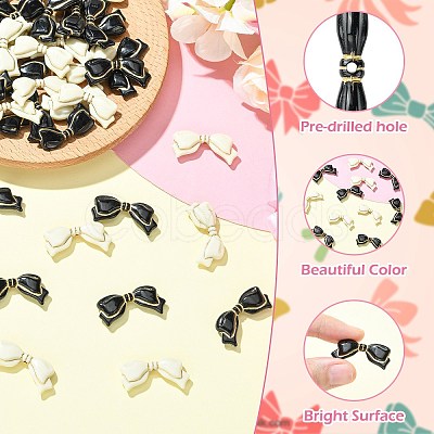 40Pcs 2 Colors Opaque Acrylic Beads SACR-CJ0001-91-1