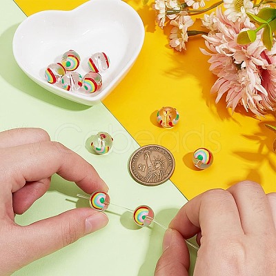 12Pcs Transparent Glass Beads GGLA-PH0001-59-1