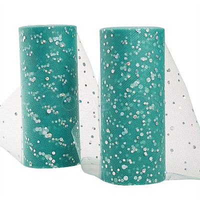 Glitter Sequin Deco Mesh Ribbons OCOR-BC0008-35-1