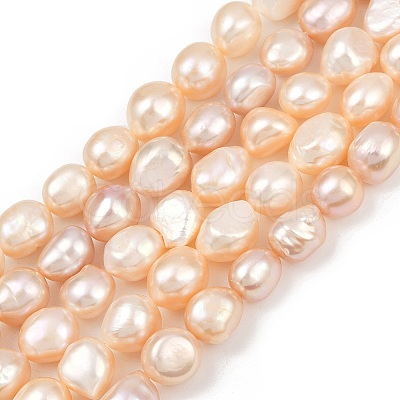Natural Cultured Freshwater Pearl Beads Strands PEAR-P064-20L-04B-1