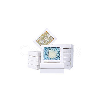Rectangle Paper Biscuit Boxes with Clear Window CON-WH0107-02B-02-1