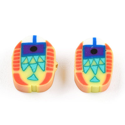 Handmade Polymer Clay Beads CLAY-T019-17-1