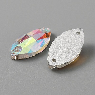 Sew on Rhinestones GLAA-WH0031-40B-1