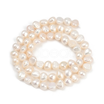 Natural Cultured Freshwater Pearl Beads Strands PEAR-P064-19G-07A-1