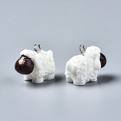 Opaque Resin Pendants RESI-S356-070-1