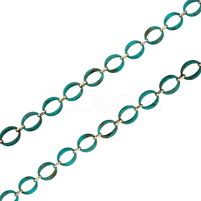 Handmade Imitation Gemstone Style Link Chains AJEW-J034-01B-1
