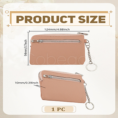 PU Leather Zipper Wallets ABAG-WH0048-34A-1