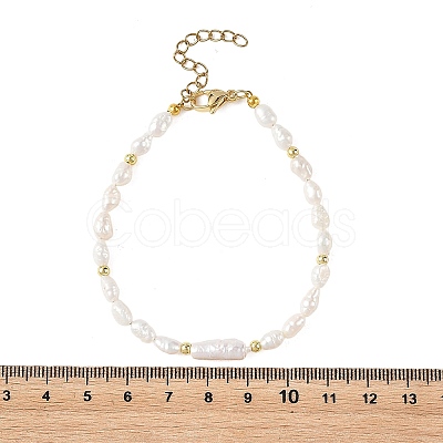 Natural Cultured Freshwater Pearl Beaded Bracelets for Women BJEW-JB14154-1
