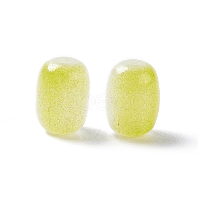 Opaque Glass Beads GLAA-F117-06G-1