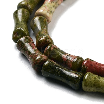 Natural Unakite Beads Strands G-Q178-A10-01-1