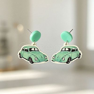 Acrylic Stud Dangle Earrings WGC4B0F-02-1