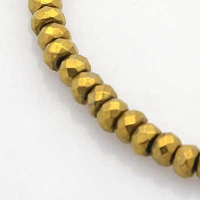 Electroplate Non-magnetic Synthetic Hematite Beads Strands G-J208G-09-1
