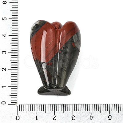 Natural Bloodstone Angel Figurine DJEW-N006-01A-21-1