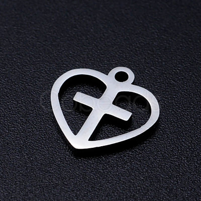 Non-Tarnish 201 Stainless Steel Hollow Charms STAS-Q201-JN318-1-1