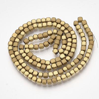 Electroplate Non-magnetic Synthetic Hematite Bead Strands G-Q467-11F-1