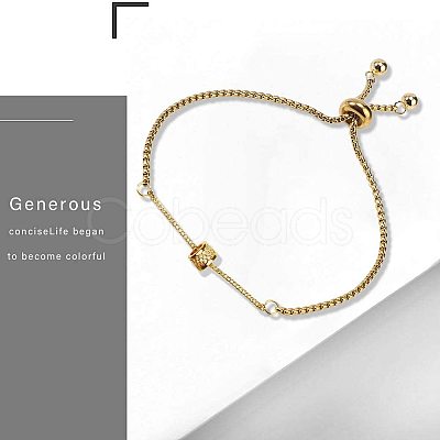 Adjustable 304 Stainless Steel Bracelet Making STAS-PH0019-07-1