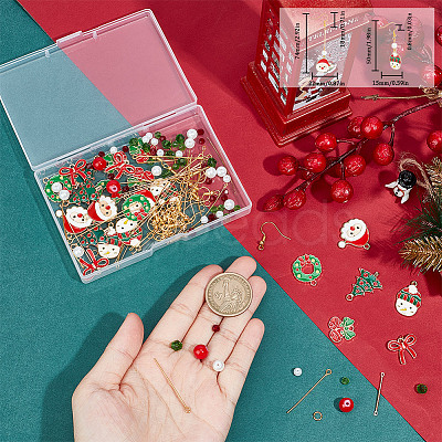 Christmas Earring Making Kit DIY-SC0021-83-1