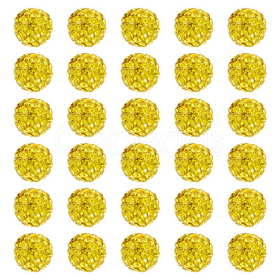 30Pcs Pave Disco Ball Beads RB-TA0001-27A-1