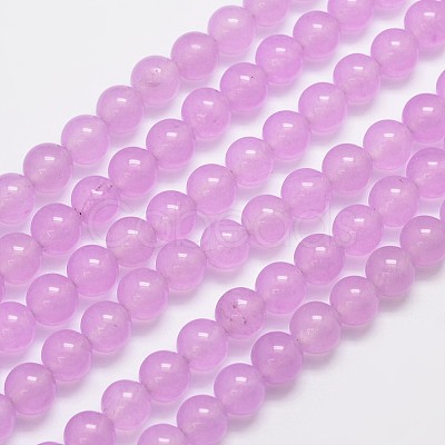 Natural & Dyed Malaysia Jade Bead Strands G-A146-8mm-A17-1