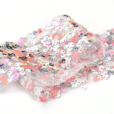 Polyester Elastic Sequin Ribbons OCOR-L045-A06-1