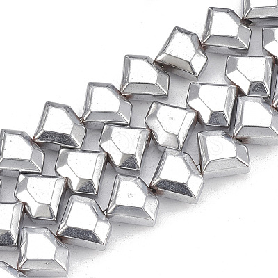 Electroplate Non-magnetic Synthetic Hematite Beads Strands G-T061-111I-1