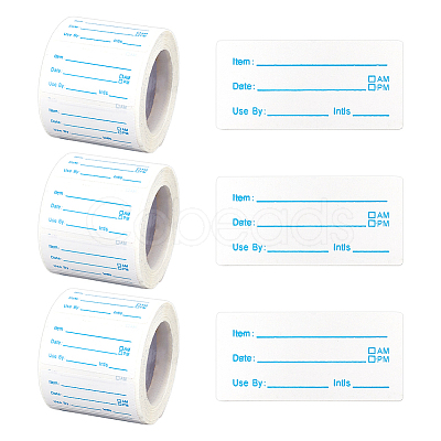 500Pcs Rectangle Roll Stickers DIY-WH0152-935A-1